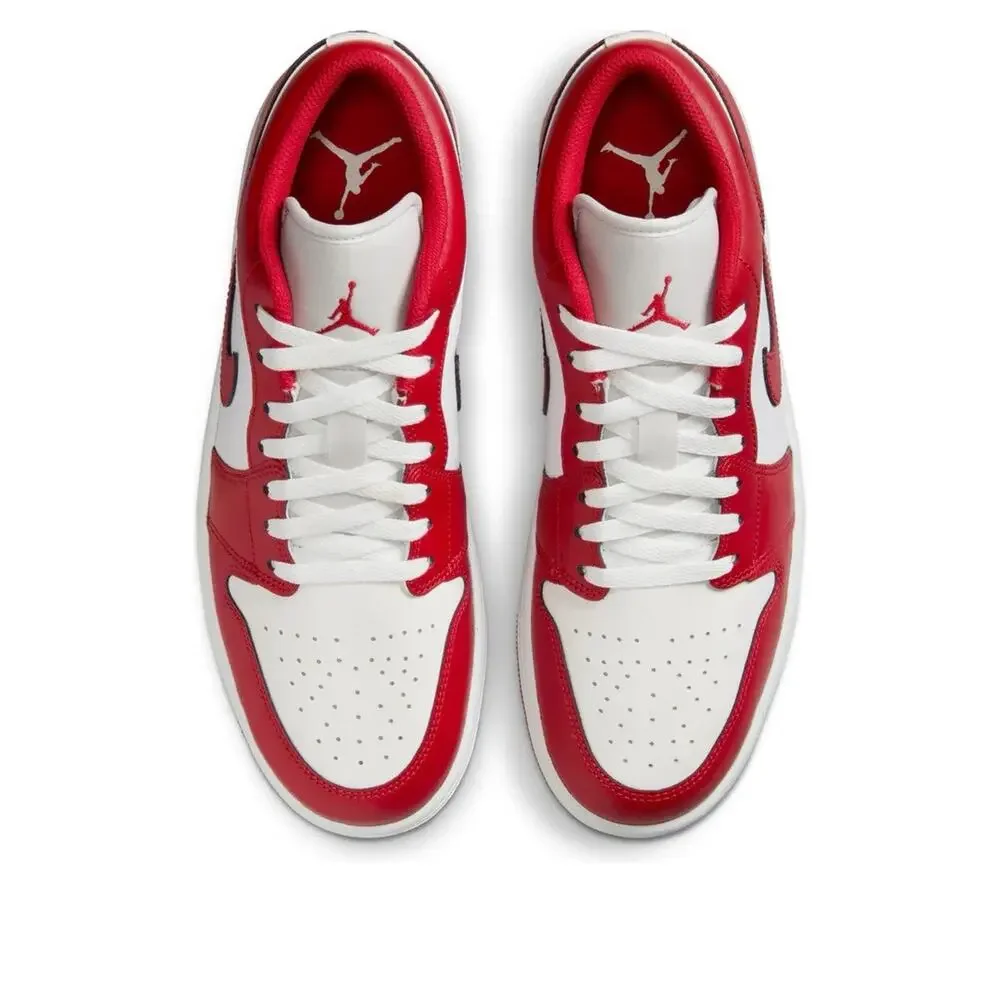 NEW Nike Air Jordan 1 Low Varsity Red White 553558-166 Men's Size Multi